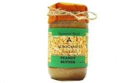 Auroganics Signature Blend Peanut Butter   Glass Jar  350 grams